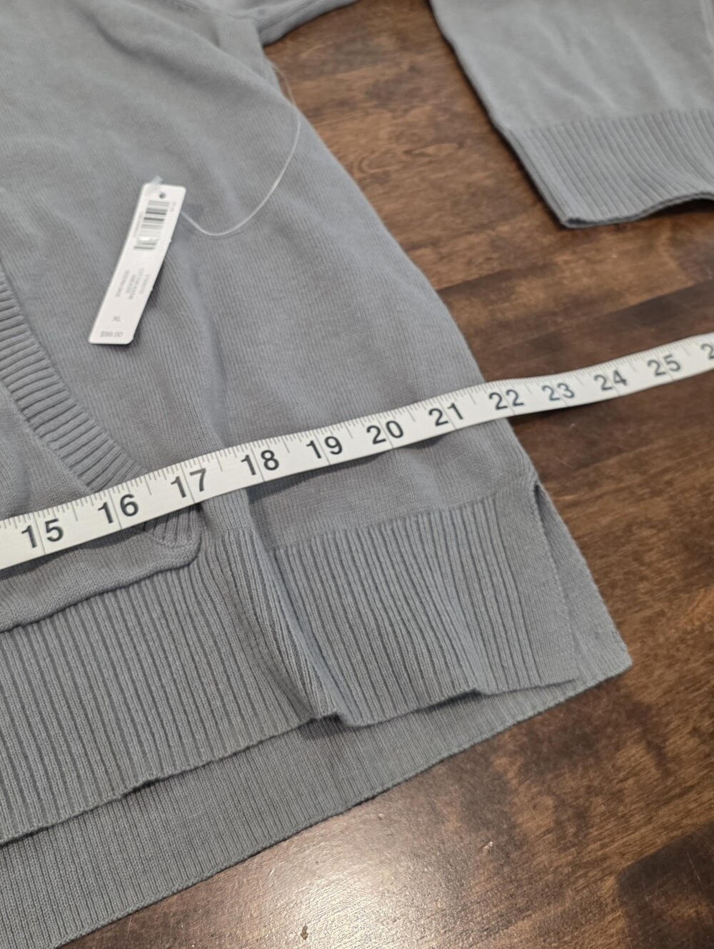 NWT 24/7 Soma Cotton Hoodie Sweater Sedona Sage XL - Picture 13 of 15